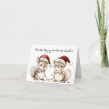 Dankeskarten für Zwillinge zu Weihnachten nach der