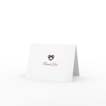 Dankeskarten gefaltet