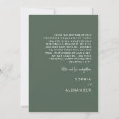 Dankeskarten Hochzeit.  Dankeskarte (Rückseite)