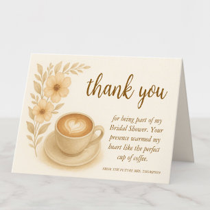 Dankeskarten Kaffee-Themen-Junggesellinnenabschied Dankeskarte