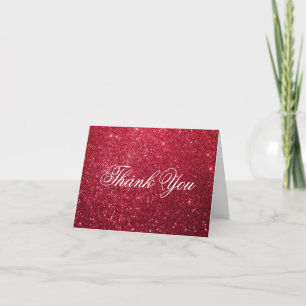 Dankeskarten - Kirsch Glitter Fab Dankeskarte
