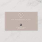 Dankeskarten-Logo QR-Code Kleinverpackung für Unte Visitenkarte (Vorderseite)