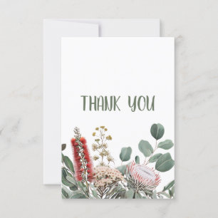 Dankeskarten mit australischen einheimischen Blume Dankeskarte
