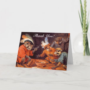 Dankeskarten: Monkey Tavern Dankeskarte
