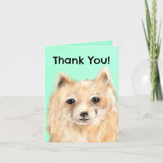 Dankeskarten (Pomeranian) Karte