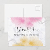 Dankeskarten Postkarte (Vorne/Hinten)