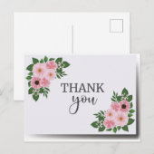 Dankeskarten postkarte (Vorne/Hinten)
