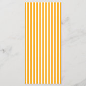 Dankeskarten-Set mit gebogener Streifen-Hochzeitsp Programm (Rückseite)