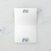 Dankeskarten | Something Blue Hochzeit Dankeskarte (Innenseite)