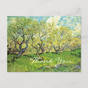 Dankeskarten, Vincent van Gogh,Obstgarten in Blüte Postkarte