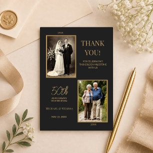 Dankeskarten zum 50. Hochzeitstag Dankeskarte