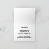 Dankeskarten zum Geburtstag mit Goldfisch-Motiv Dankeskarte (Innenseite)