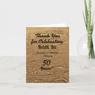 Dankeskarten zur goldenen Hochzeit Dankeskarte