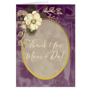 Dankeskarten zur Hochzeit für Mama und Papa
