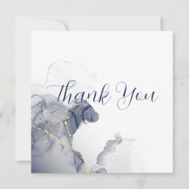 Dankeskarten zur Hochzeit mit Midnight-Tinte und G Dankeskarte