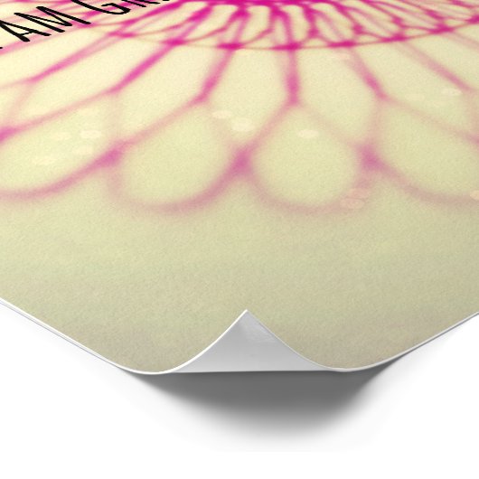 Dankesquadrat Poster (Ecke)