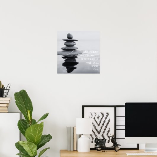 Dankesquotenbalancierung Poster (Heimbüro)