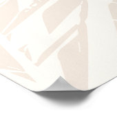 Dankesquotes Minimalismus boho Poster (Ecke)