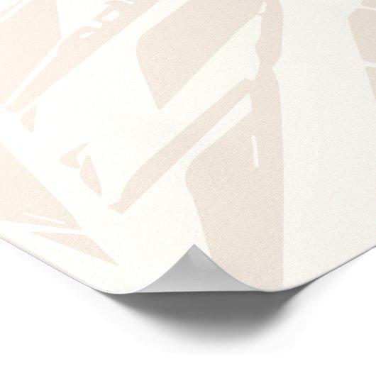 Dankesquotes Minimalismus boho Poster (Ecke)