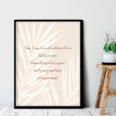 Dankesquotes Minimalismus boho Poster