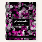 Dankeszeitung Pink White Bubble Notizblock (Vorderseite)