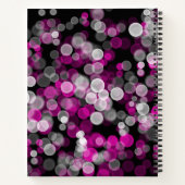 Dankeszeitung Pink White Bubble Notizblock (Rückseite)