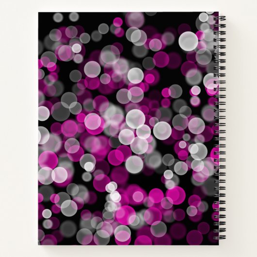 Dankeszeitung Pink White Bubble Notizblock (Rückseite)