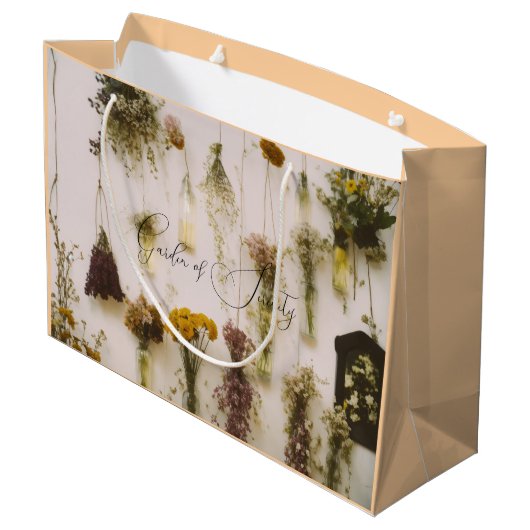 #"DankeYouforCelebratingWithUs"GiftBag Große Geschenktüte (Rückseite Schrägansicht)