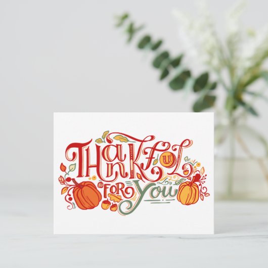 DANKFAST FÜR DICH POSTKARTE (Stehend Vorderseite)