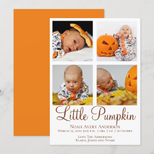 Dankfest Foto Geburtsankündigung Einladung