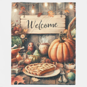 Dankfest/Herbst/Vintage Fleecedecke