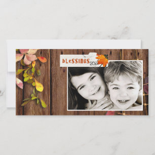 Dankfest Photocard Feiertagskarte