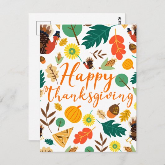 Dankfest Postkarte (Vorne/Hinten)