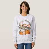 DANKFUL BLESSESED Pumpkin Erntedank Sweatshirt (Vorne ganz)