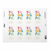 DANKFUL Erntedank Moderner, leuchtend bunter Typ (Vorne)