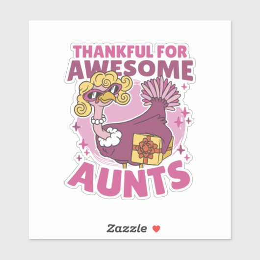 DANKFUL FÜR PHANTASTISCHE TÜRKEI THANKSGIV AUFKLEBER (Blatt)