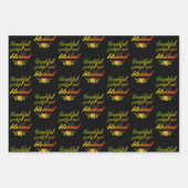 DANKFUL GRATEFUL BLAESSED ERNTEDANK GESCHENKPAPIER SET (Vorderseite 3)