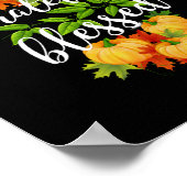 DANKFUL GRATEFUL BLAESSED ERNTEDANK POSTER (Ecke)