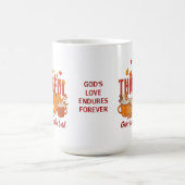 DANKFUL Pumpkin Christlicher Erntedank Kaffeetasse (Mittel)