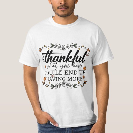 DANKFUL SEIN, WAS DU HAST! T-Shirt (Vorderseite)