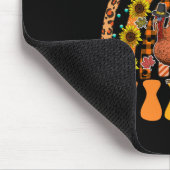 DANKFUL VIBES Rainbow Turkey Fall Retro Groovh Mousepad (Ecke)