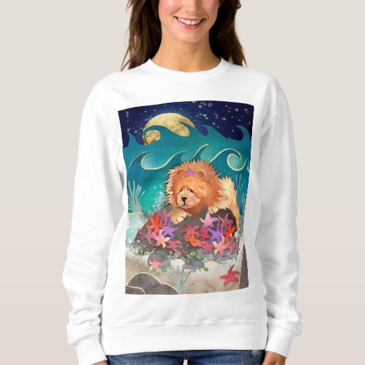 DANKIN NUR MIT DEN STARZ-Rot-Weißweiß-STILEN Sweatshirt (Vorderseite)