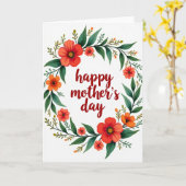 Dankkarte Floral Circle Karte (Gelbe Blume)