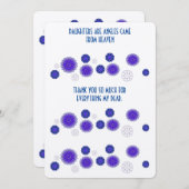 Dankkarte für eine Tochter Dankeskarte (Vorne/Hinten)