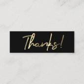 Dankkarte Mini Visitenkarte (Vorderseite)