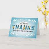 Dankkarte zum 30. Geburtstag des Mitarbeiters Karte (Gelbe Blume)