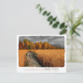 Dankopfotografie im Herbst Postkarte (Stehend Vorderseite)