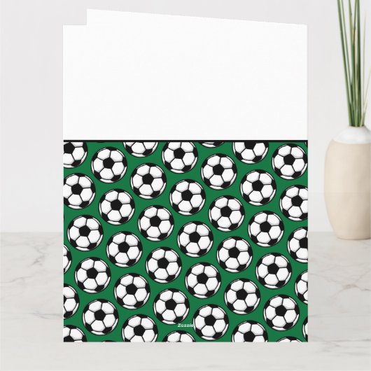 DANKS COACH Fußball Balls Green Schwarz-weiß Karte (Rückseite)