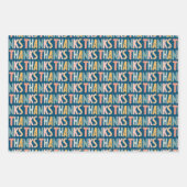 DANKS farbenfrohe Pastel Handlettern Niedliche Ges Geschenkpapier Set (Vorderseite 3)