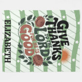 Danksagen - Personalisiert Christlich Fleecedecke (Vorderseite (Horizontal))